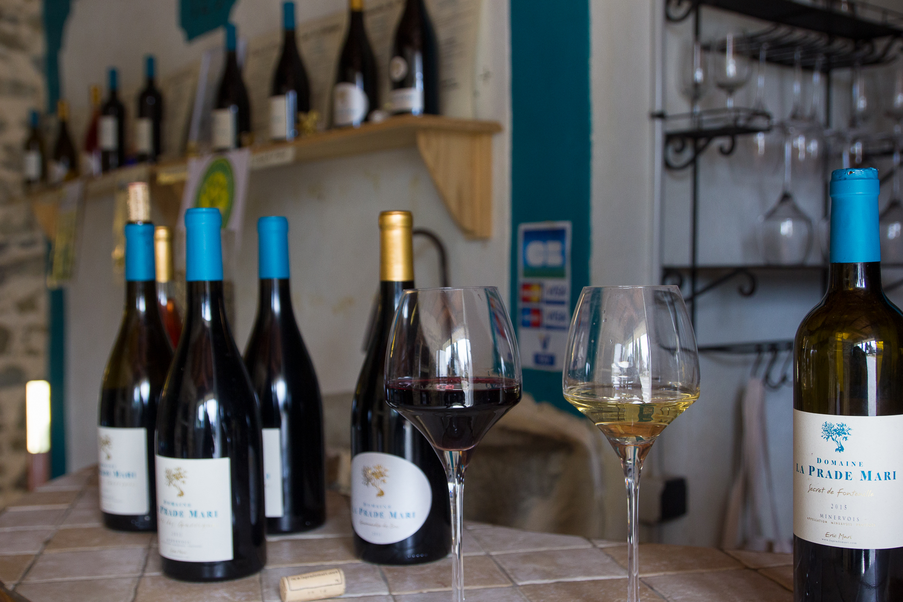 Dégustation de vin au cellier